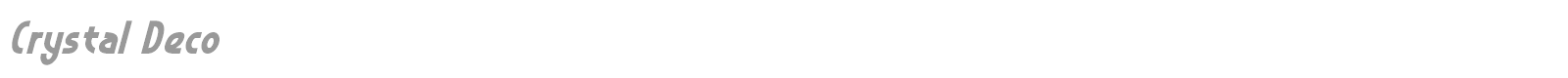 Crystal Deco font preview